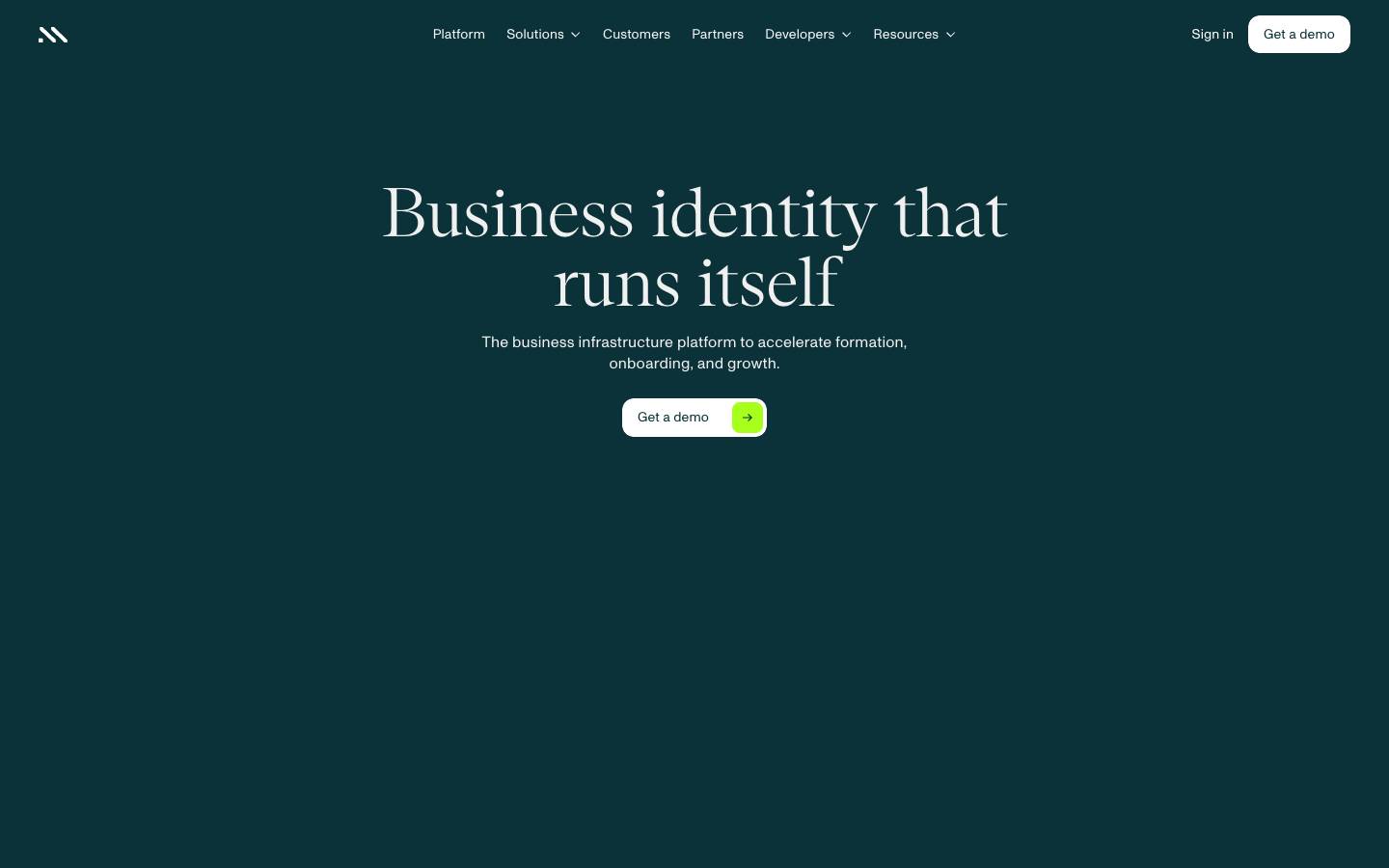 Middesk's homepage, as read on Oct 6, 2026