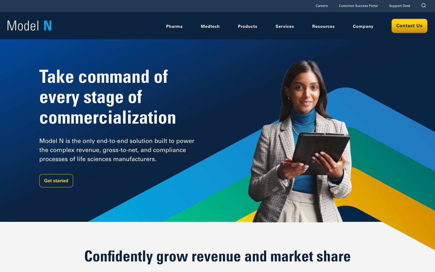 Model N's homepage, as read on Oct 2, 2026