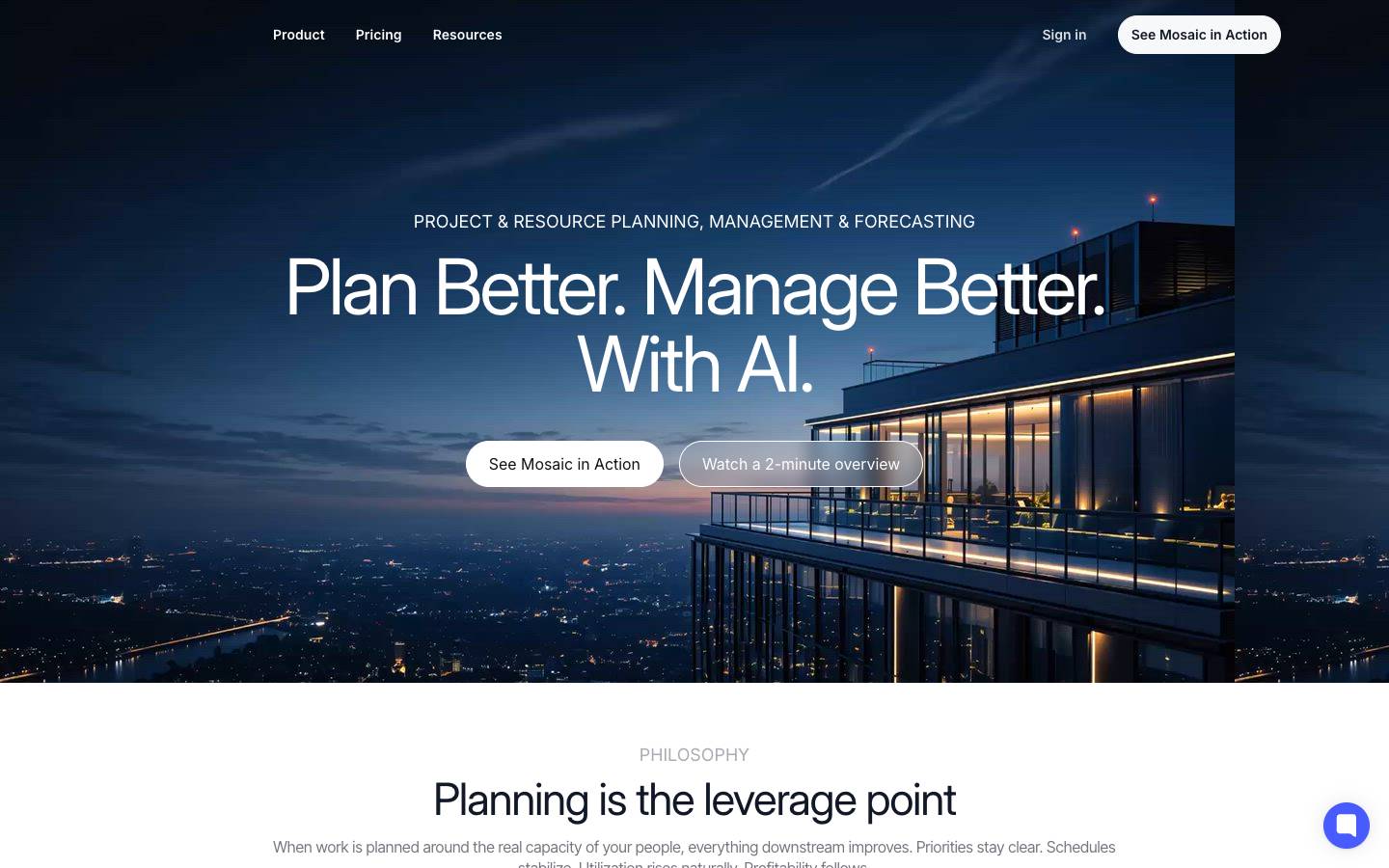 Mosaicapp's homepage, as read on Oct 2, 2026