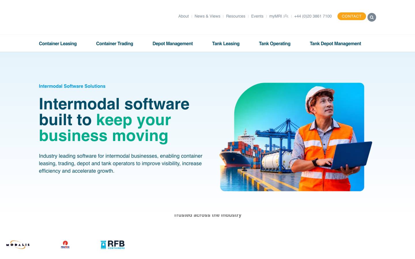 MRI Intermodal's homepage, as read on Oct 2, 2026