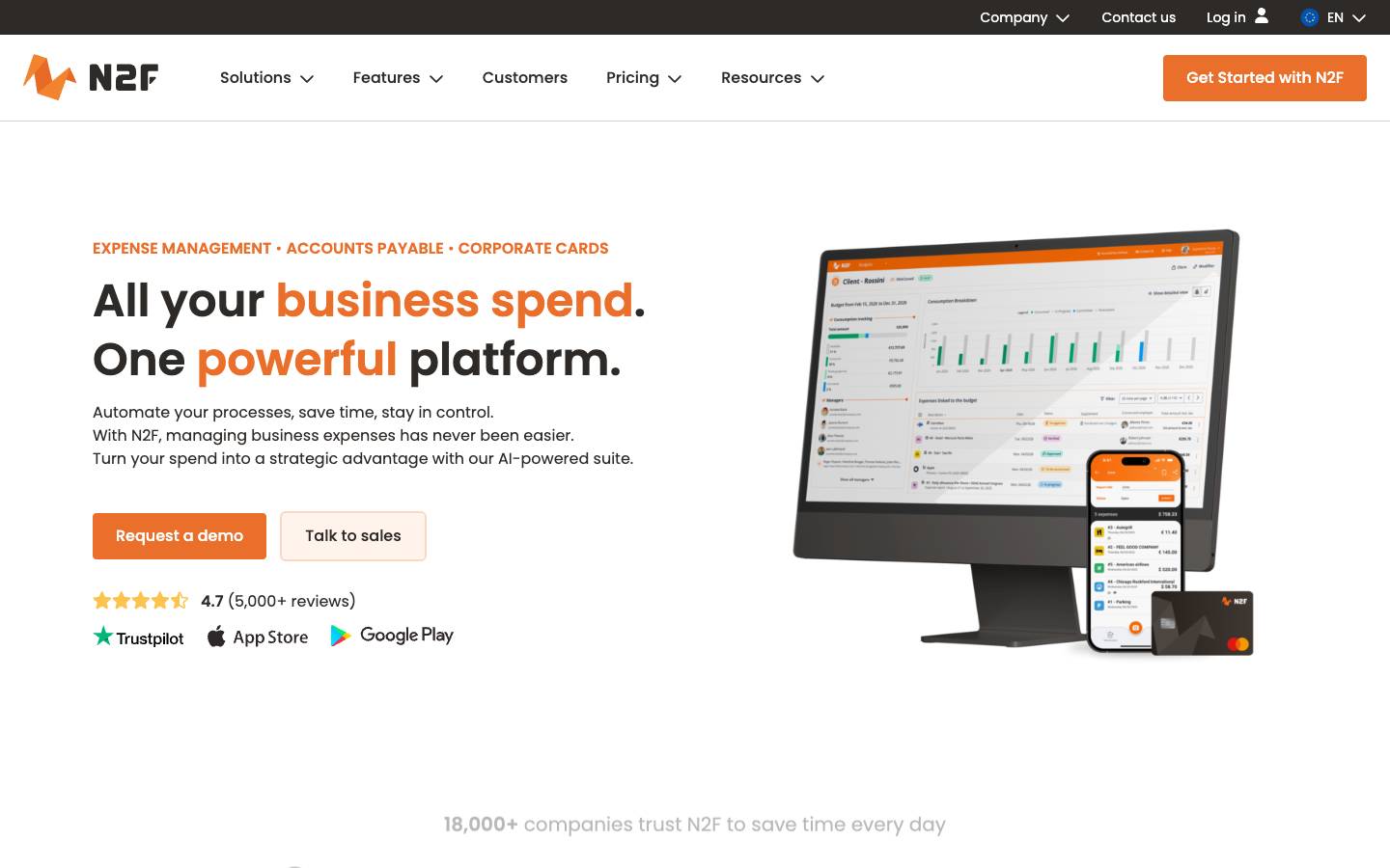 N2F's homepage, as read on Oct 2, 2026
