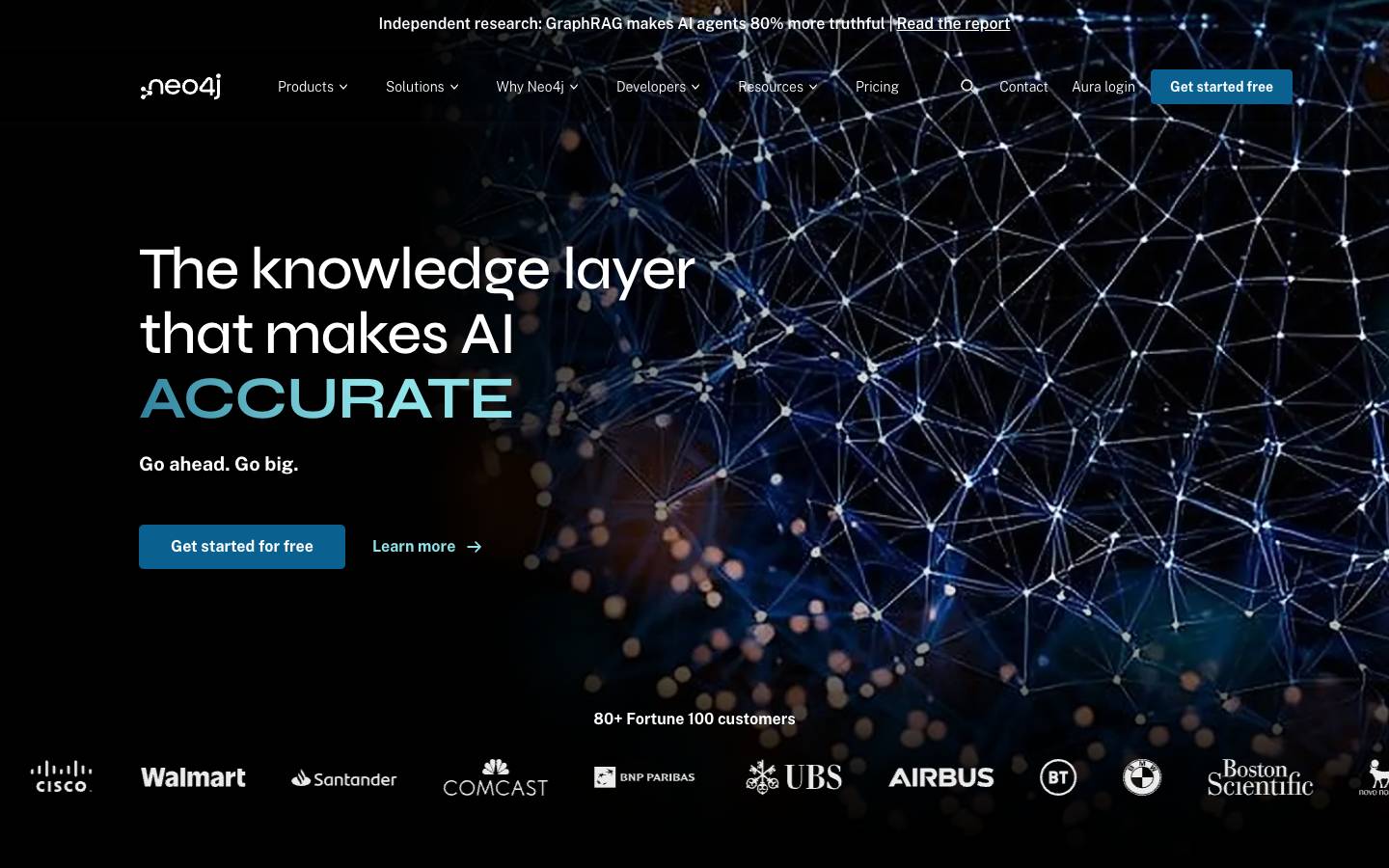 Neo4j's homepage, as read on Oct 2, 2026
