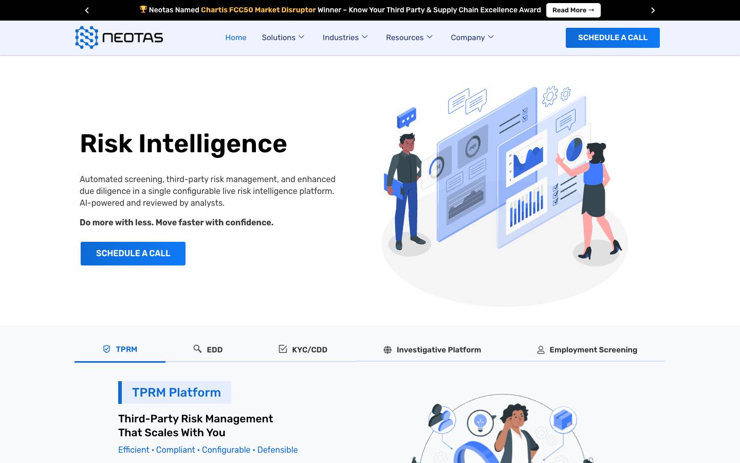 Neotas's homepage, as read on Oct 2, 2026