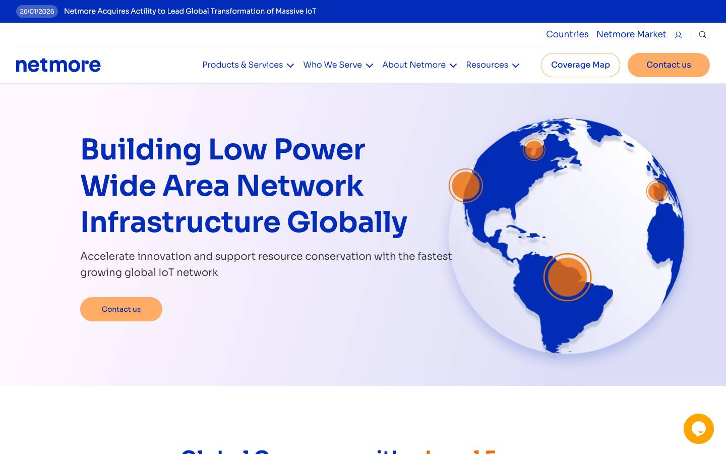 Netmore Group's homepage, as read on Oct 2, 2026