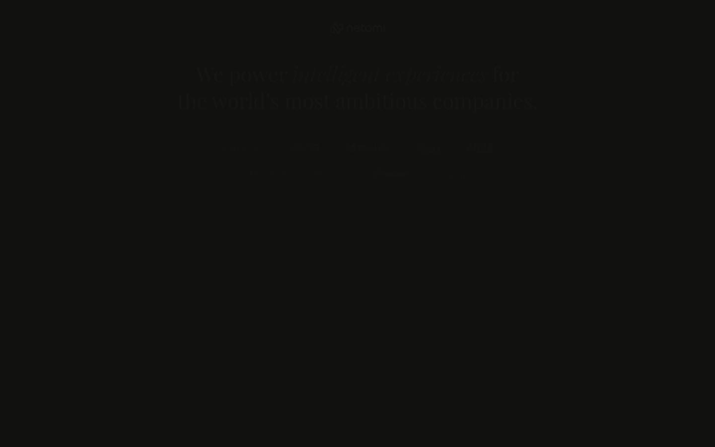Netomi's homepage, as read on Oct 6, 2026