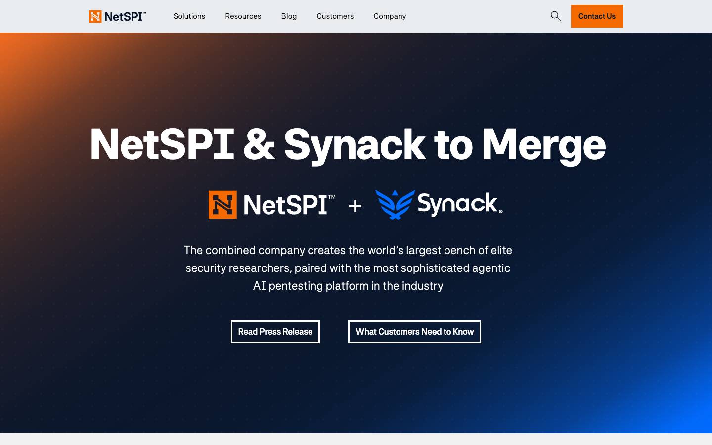 NetSPI's homepage, as read on Oct 2, 2026