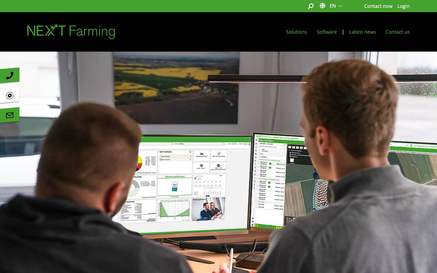 NEXT Farming's homepage, as read on Oct 6, 2026