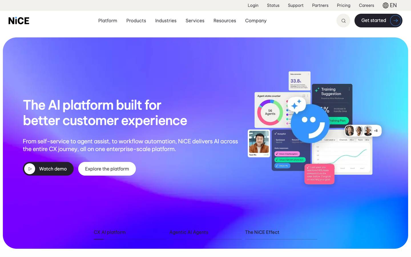 Nice's homepage, as read on Oct 2, 2026
