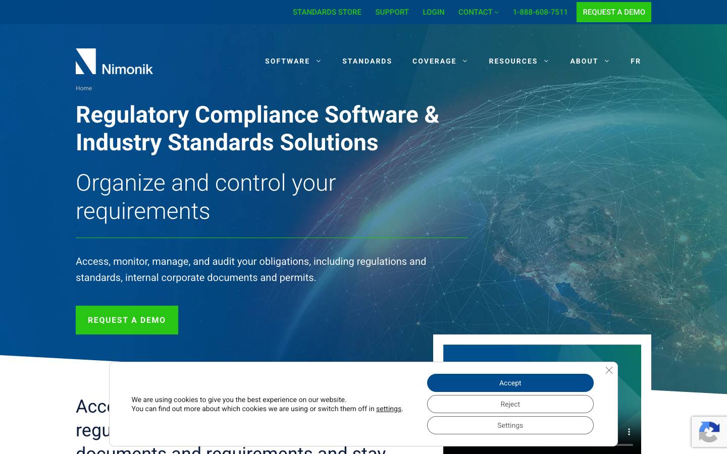 Nimonik's homepage, as read on Oct 2, 2026