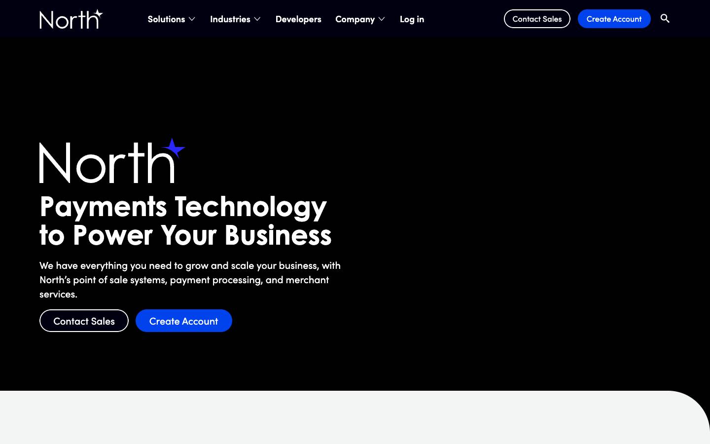 North's homepage, as read on Oct 2, 2026