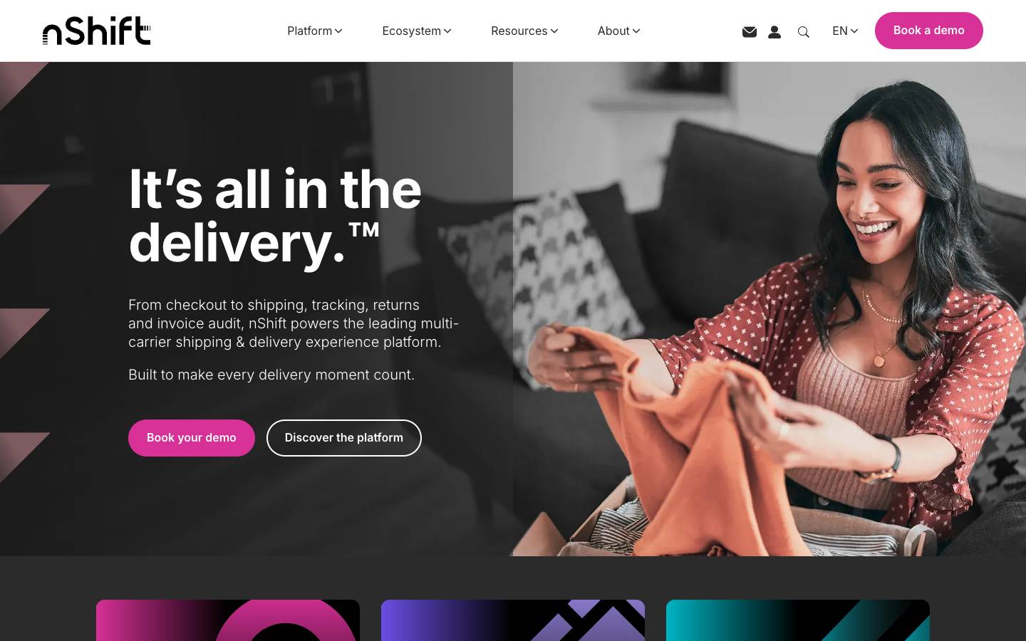 nShift's homepage, as read on Oct 2, 2026