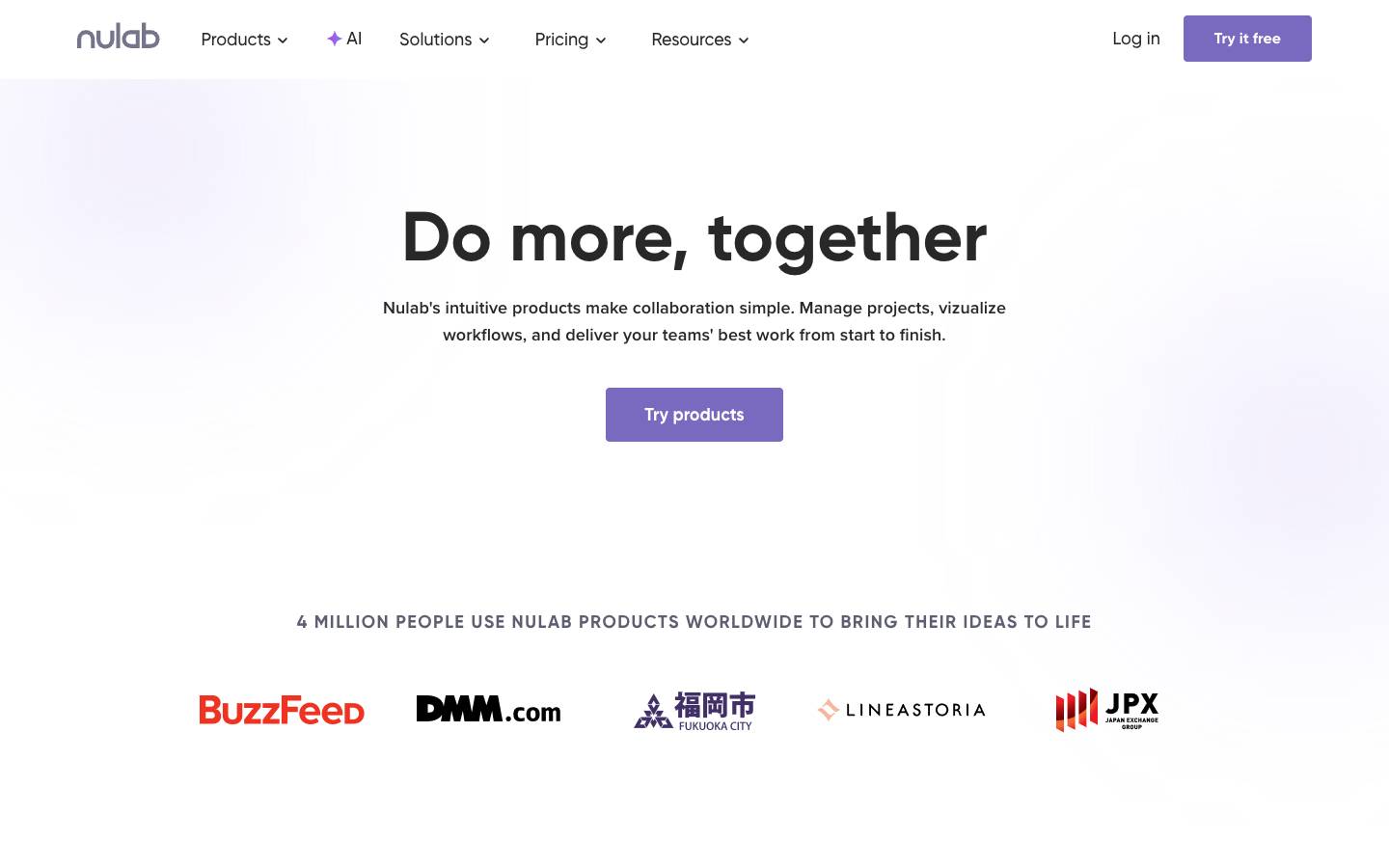 Nulab's homepage, as read on Oct 2, 2026