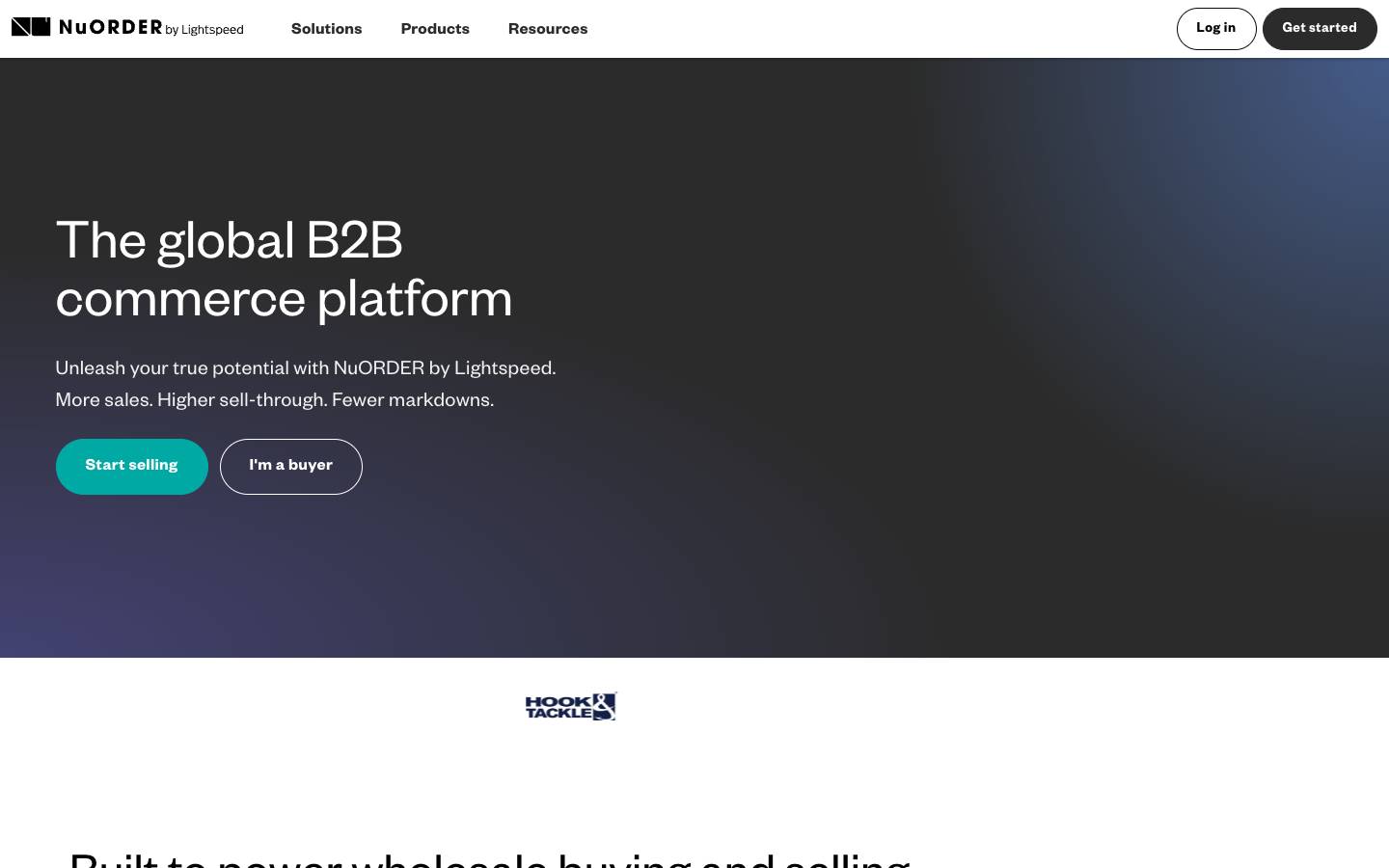 NuORDER's homepage, as read on Oct 2, 2026