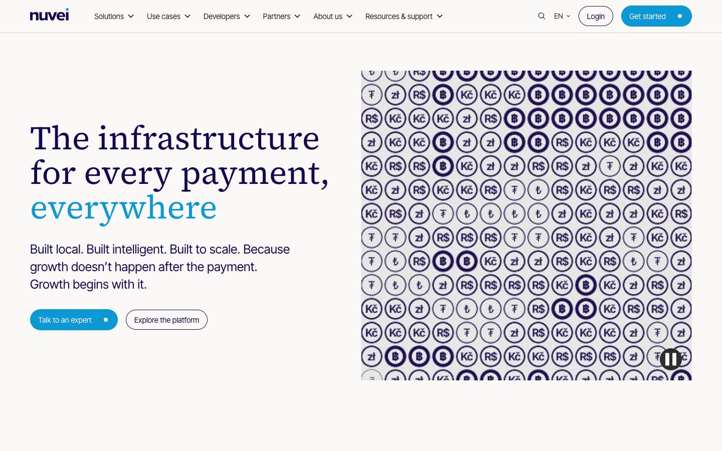 Nuvei's homepage, as read on Oct 2, 2026