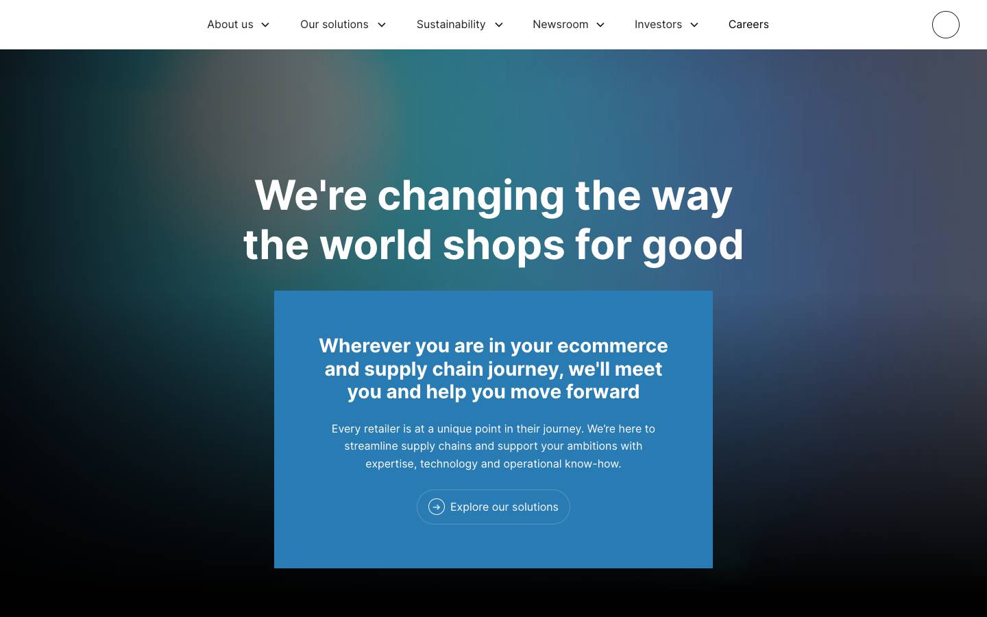 Ocado Group's homepage, as read on Oct 2, 2026