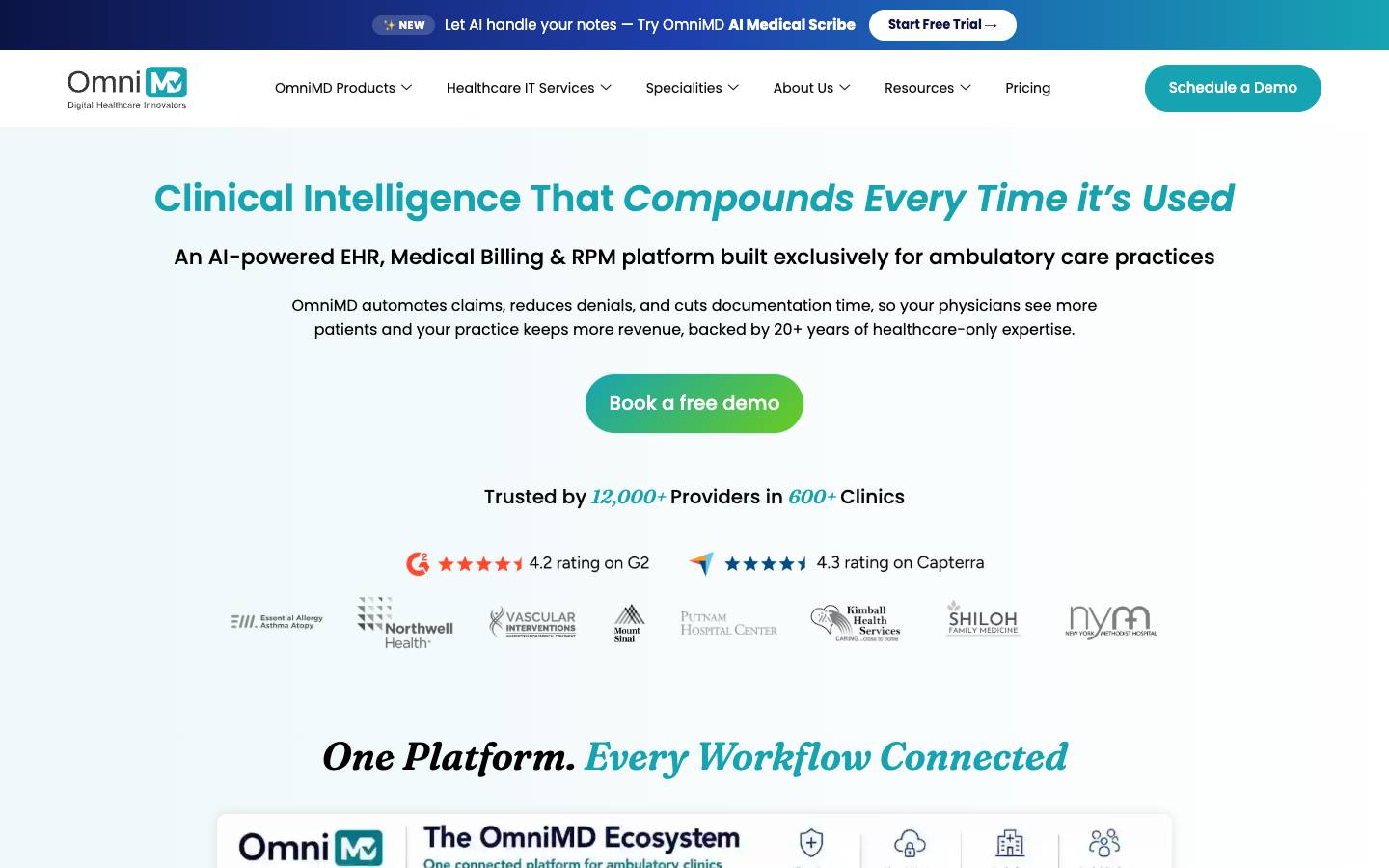 OmniMD's homepage, as read on Oct 2, 2026
