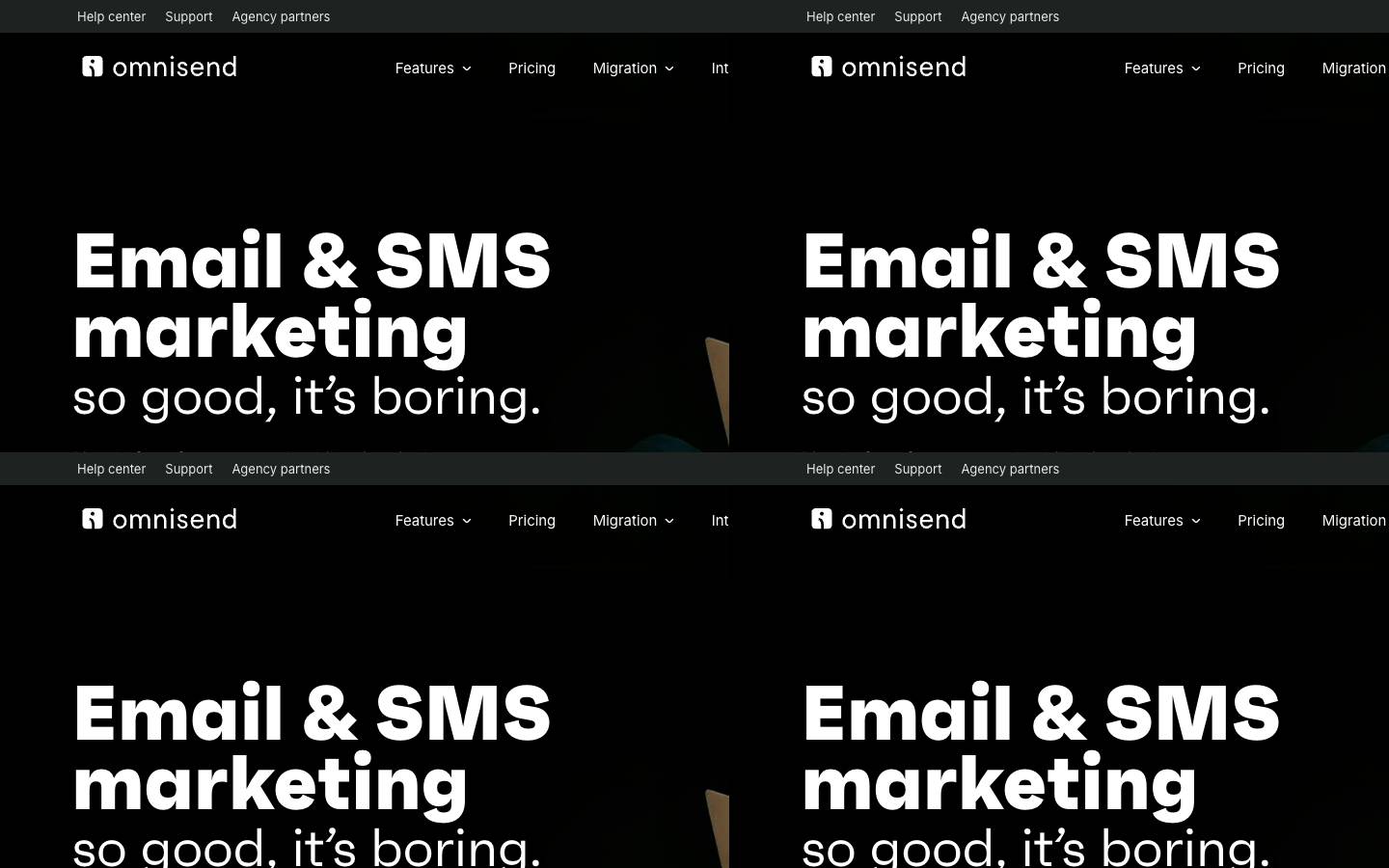 Omnisend's homepage, as read on Oct 2, 2026