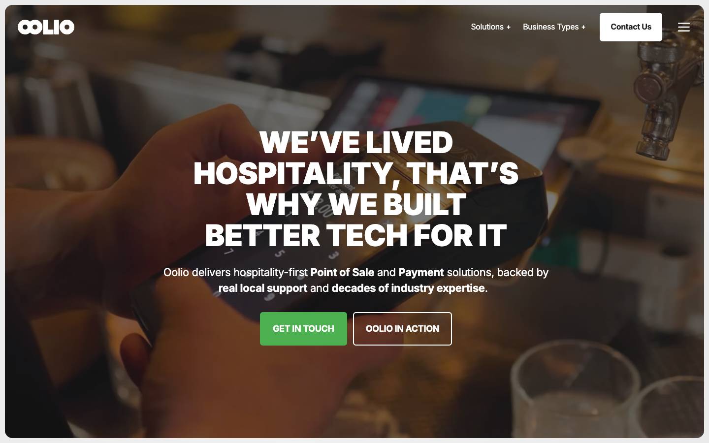 Oolio's homepage, as read on Oct 2, 2026