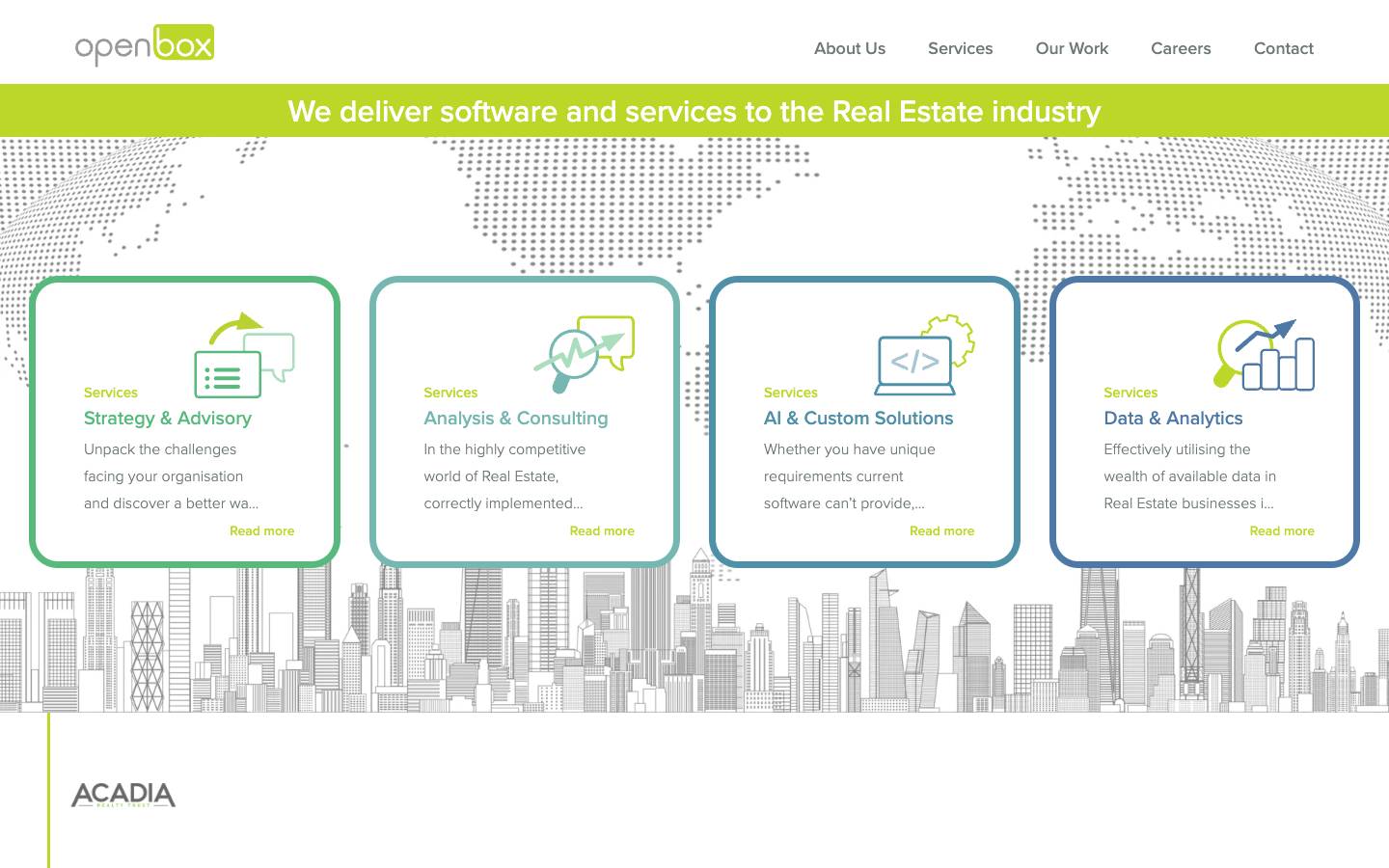 Open Box Software's homepage, as read on Oct 2, 2026