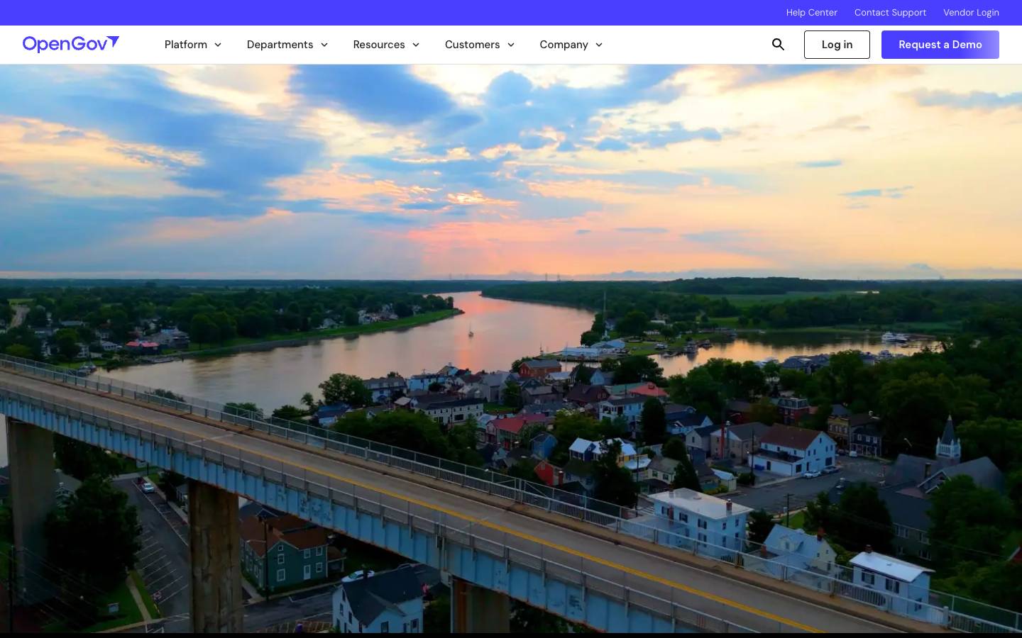 OpenGov's homepage, as read on Oct 6, 2026