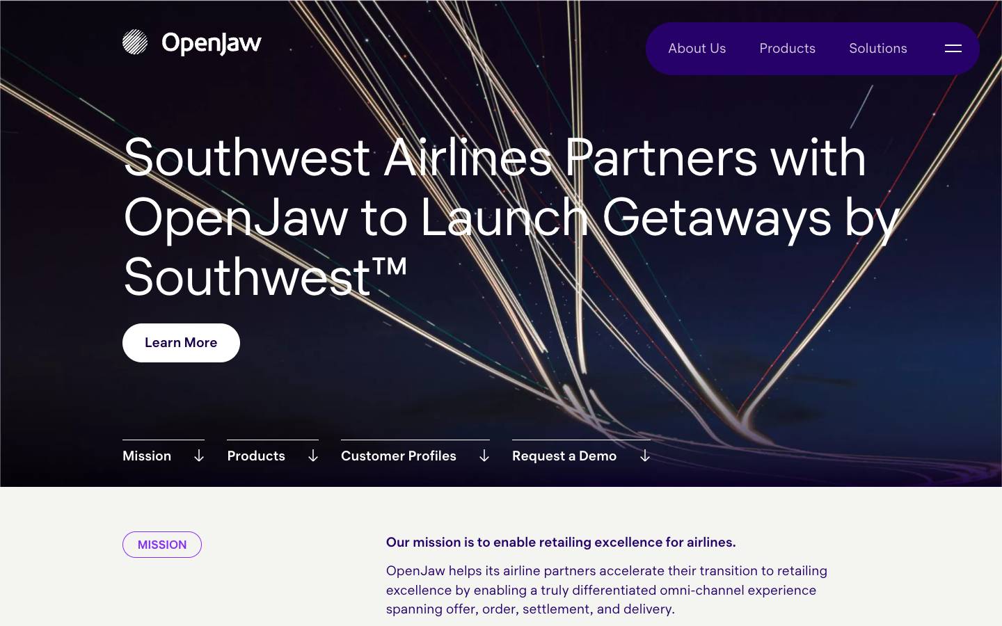 OpenJaw Technologies's homepage, as read on Oct 2, 2026
