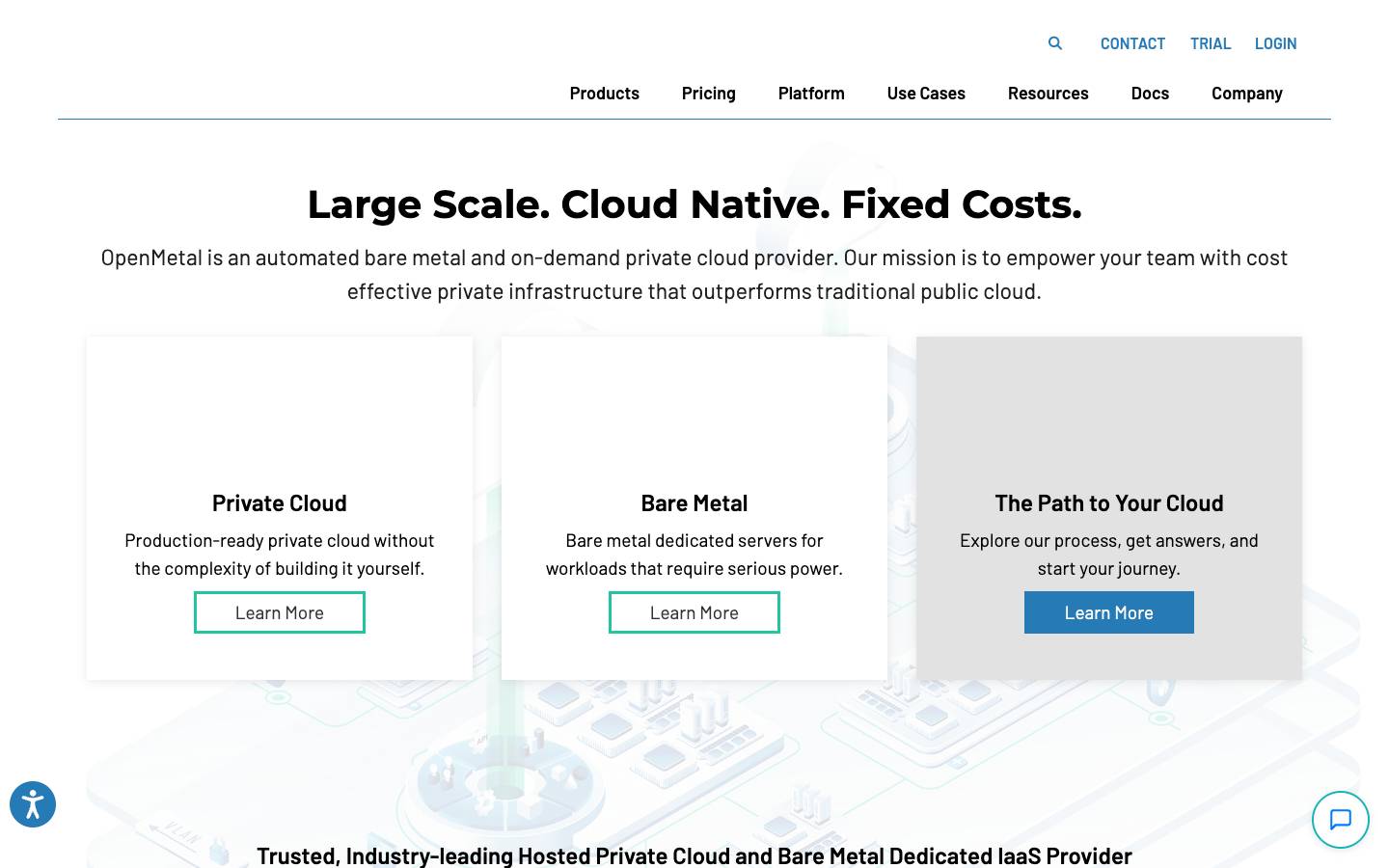 OpenMetal's homepage, as read on Oct 6, 2026