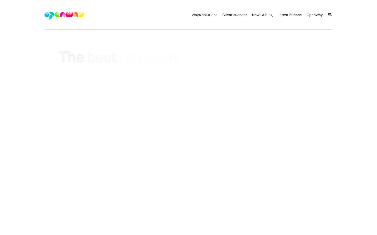 OpenWay Group's homepage, as read on Oct 2, 2026