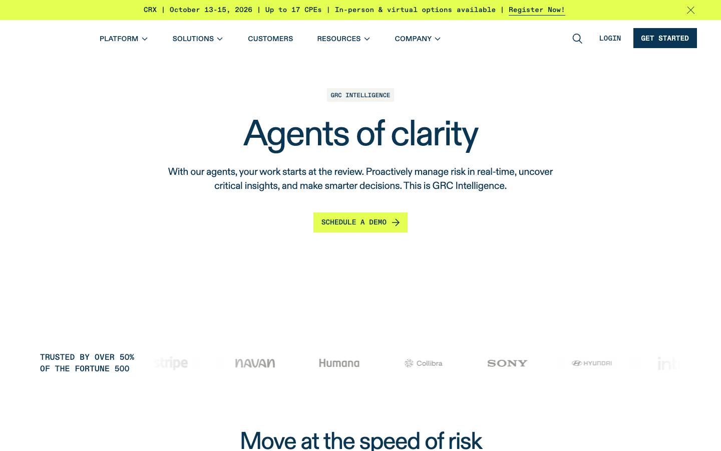 Optro's homepage, as read on Oct 2, 2026