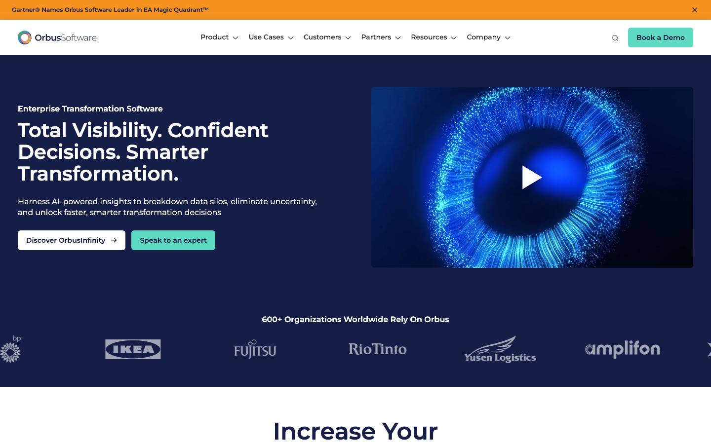 Orbus Software's homepage, as read on Oct 2, 2026