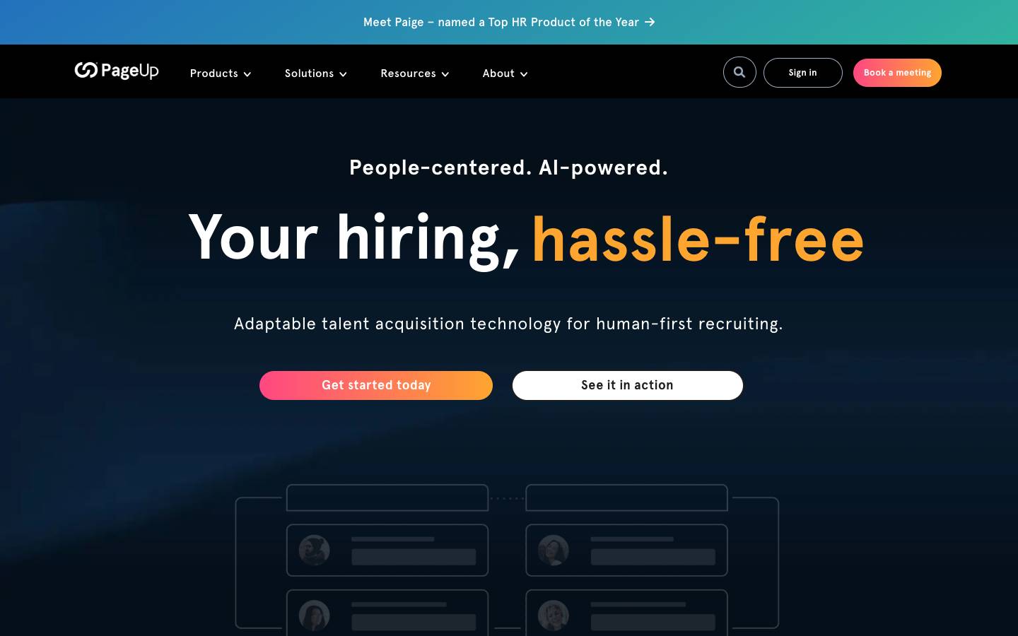 Pageuppeople's homepage, as read on Oct 2, 2026