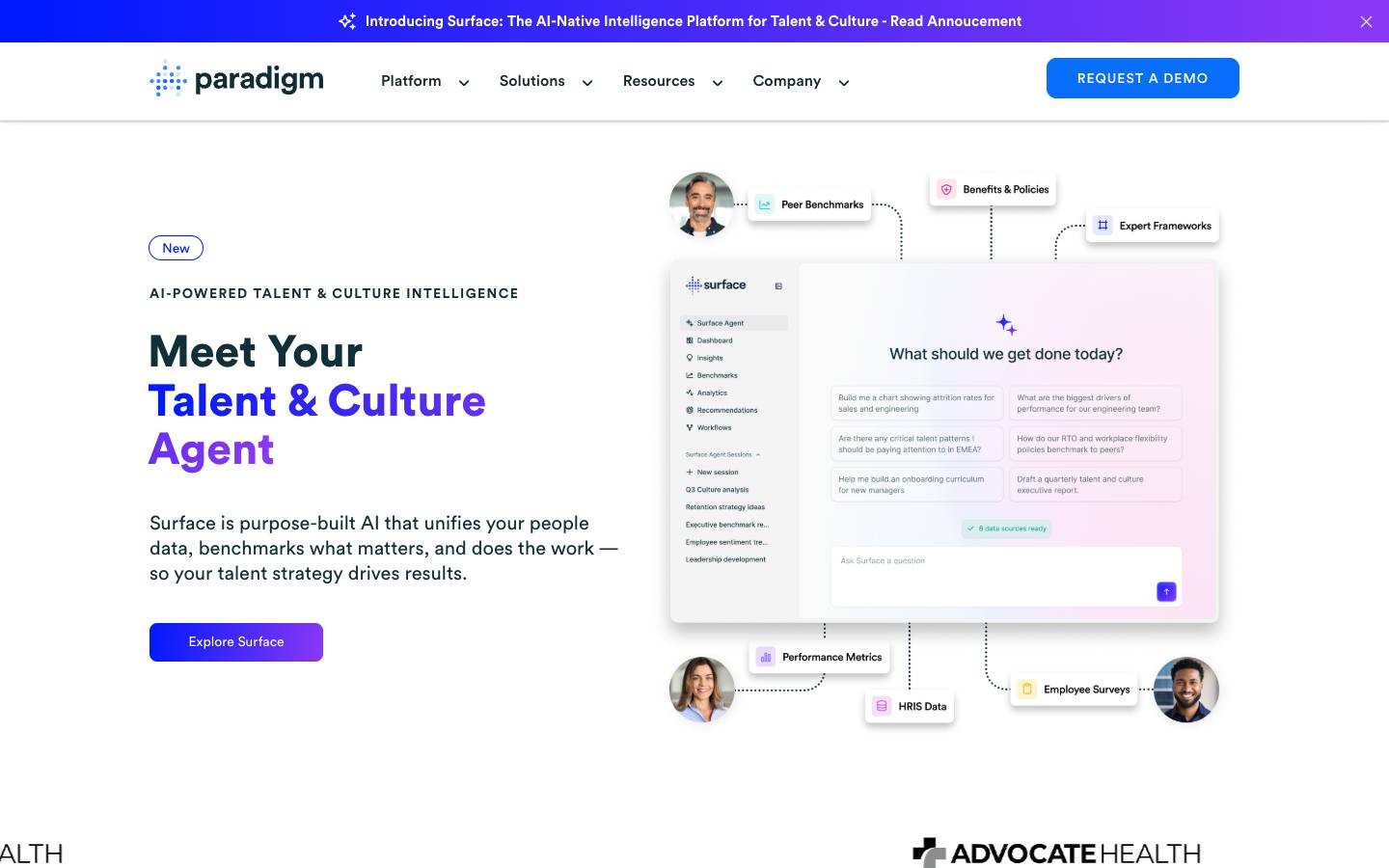 Paradigm's homepage, as read on Oct 2, 2026