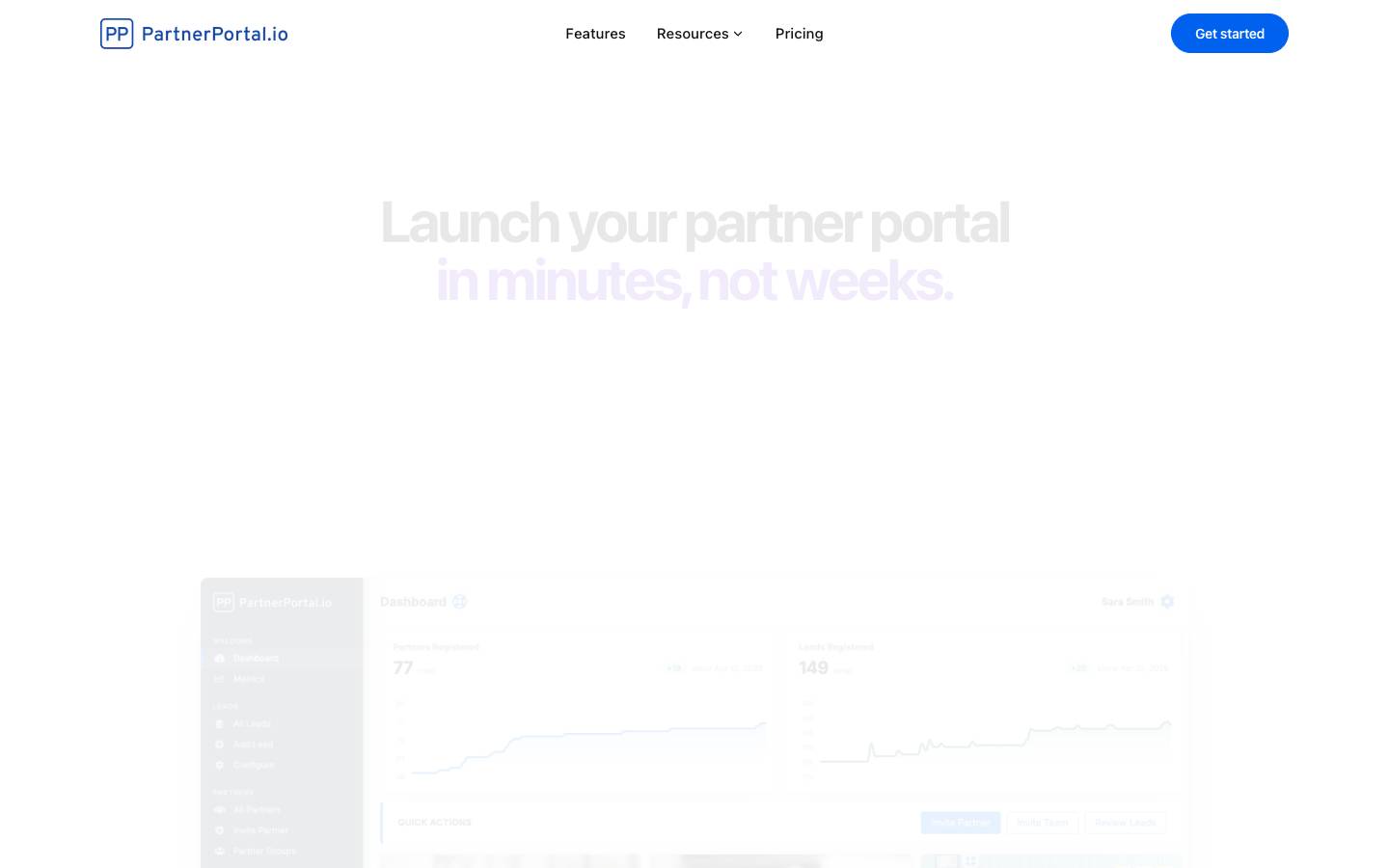 PartnerPortal's homepage, as read on Oct 2, 2026