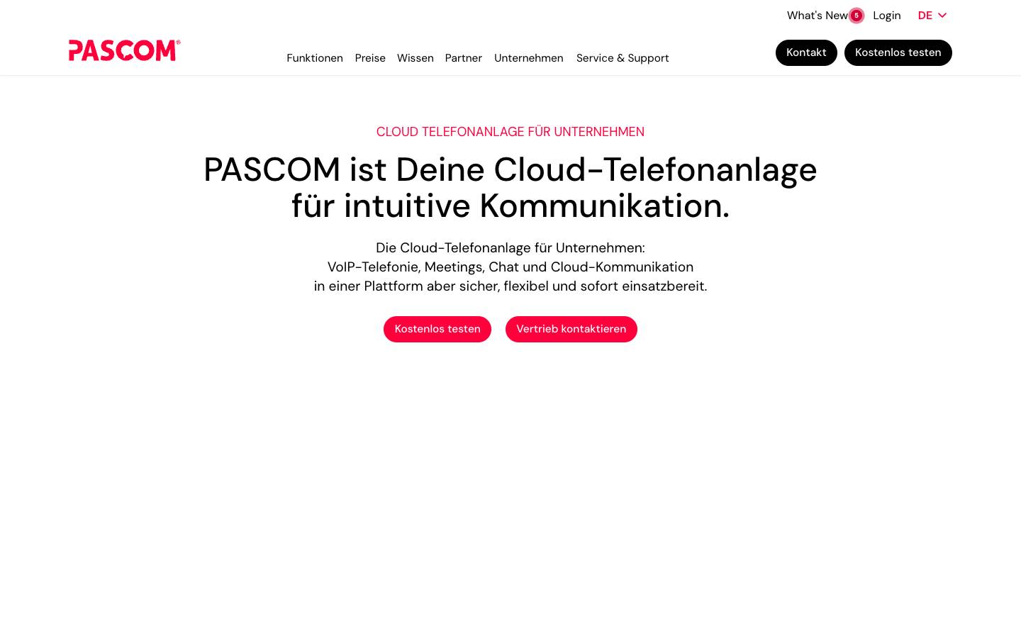 PASCOM's homepage, as read on Oct 2, 2026
