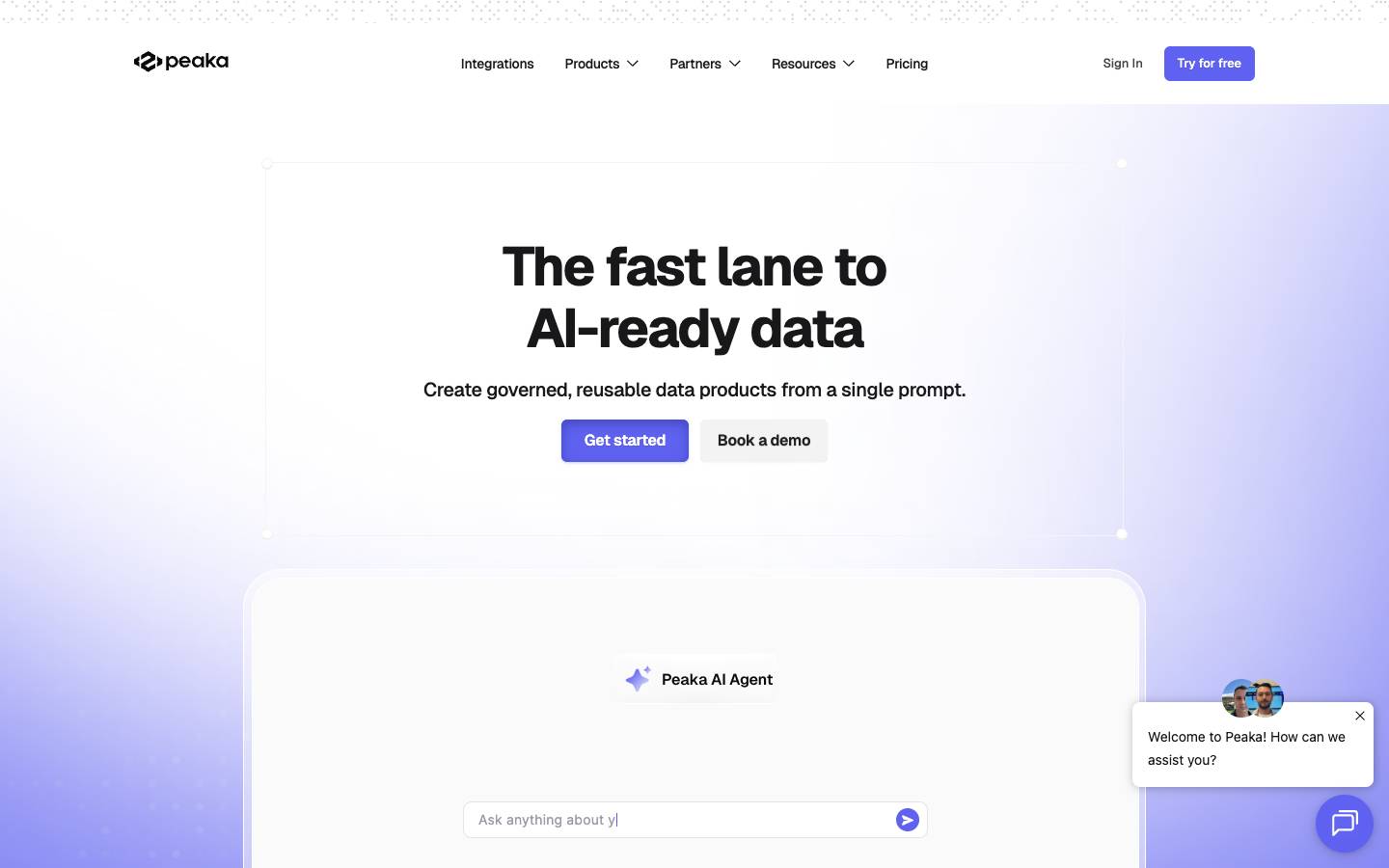 Peaka's homepage, as read on Oct 2, 2026