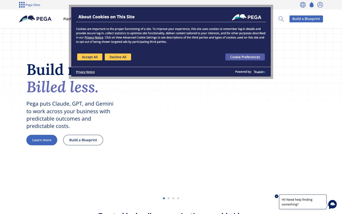 Pegasystems's homepage, as read on Oct 2, 2026