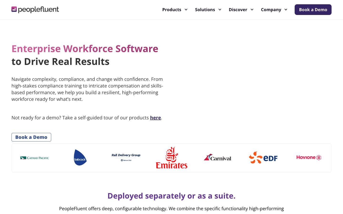PeopleFluent's homepage, as read on Oct 2, 2026