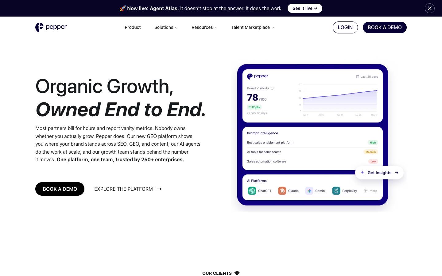 PepperType AI's homepage, as read on Oct 2, 2026