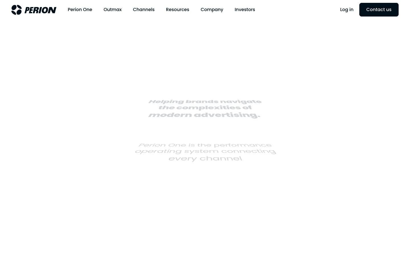 Perion's homepage, as read on Oct 2, 2026