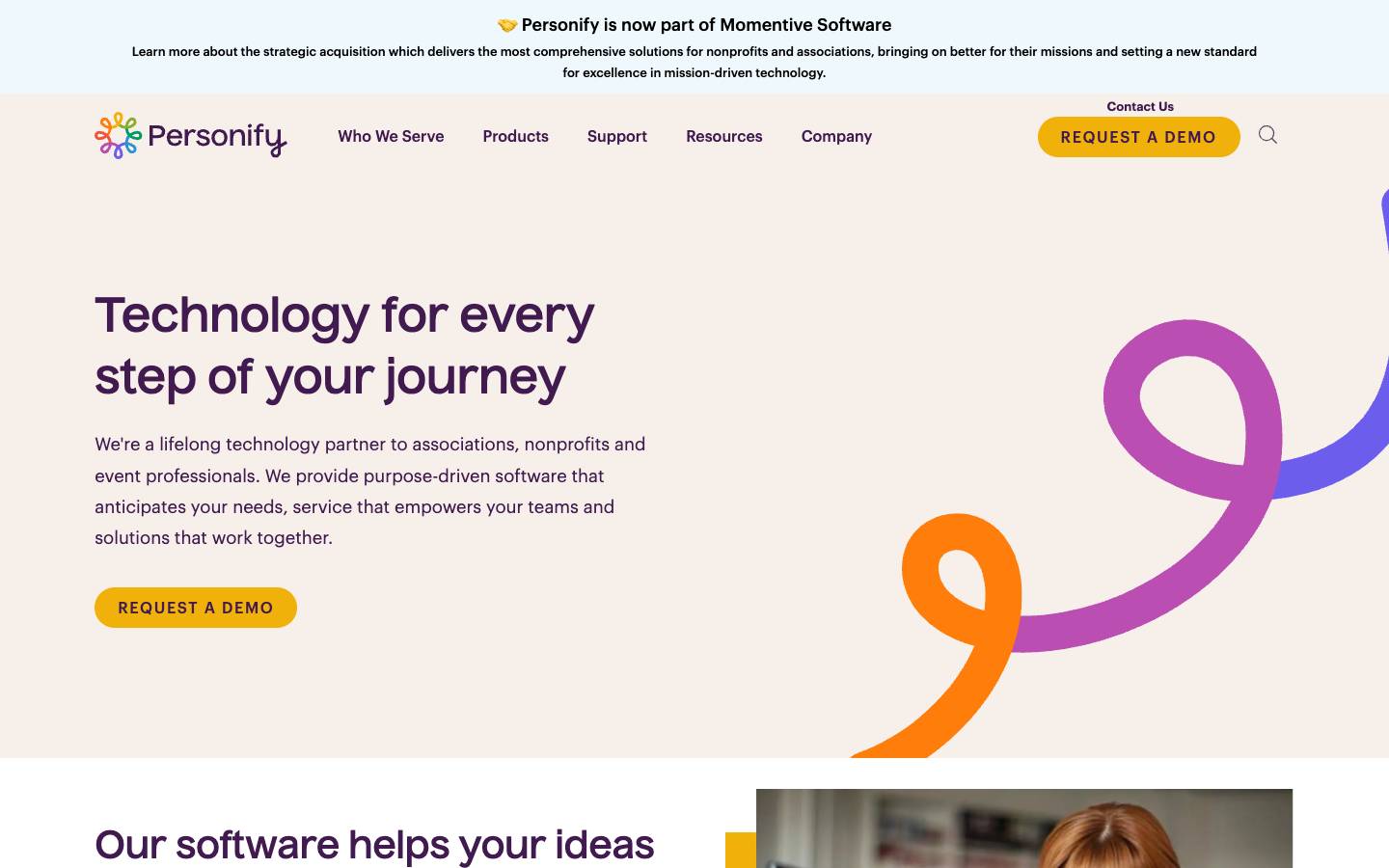 Personify's homepage, as read on Oct 2, 2026