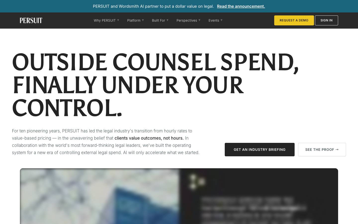 PERSUIT's homepage, as read on Oct 2, 2026