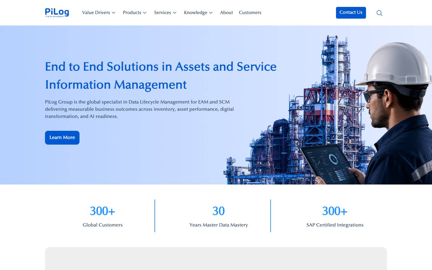 PiLog Group's homepage, as read on Oct 2, 2026