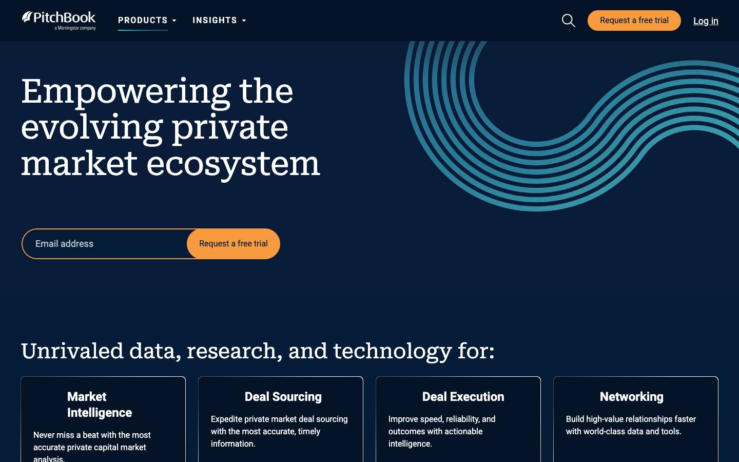 PitchBook's homepage, as read on Oct 2, 2026