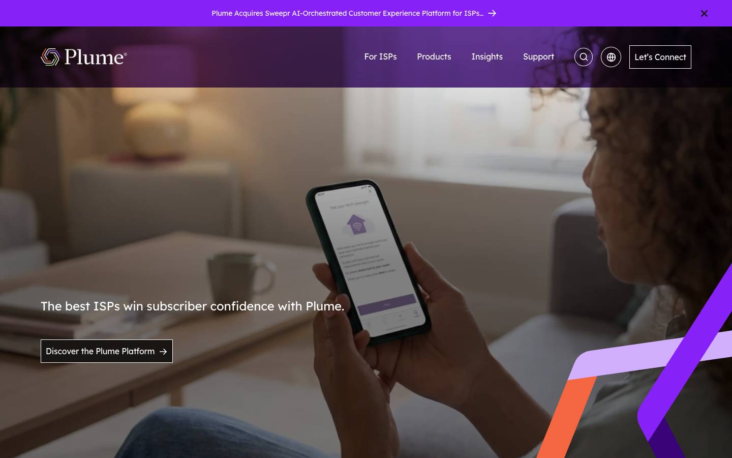 Plume's homepage, as read on Oct 2, 2026