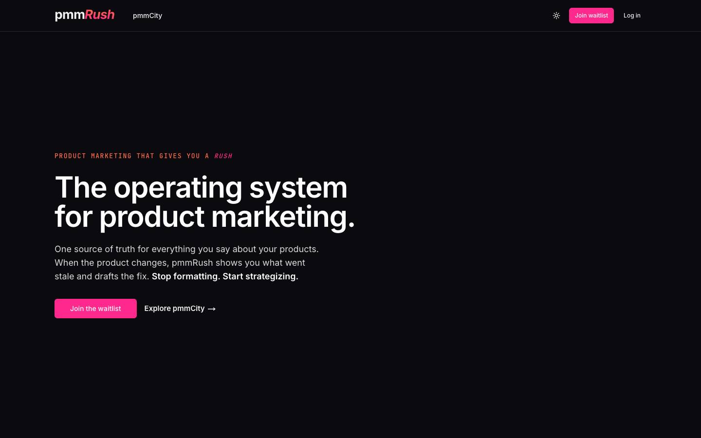 pmmRush's homepage, as read on Oct 1, 2026