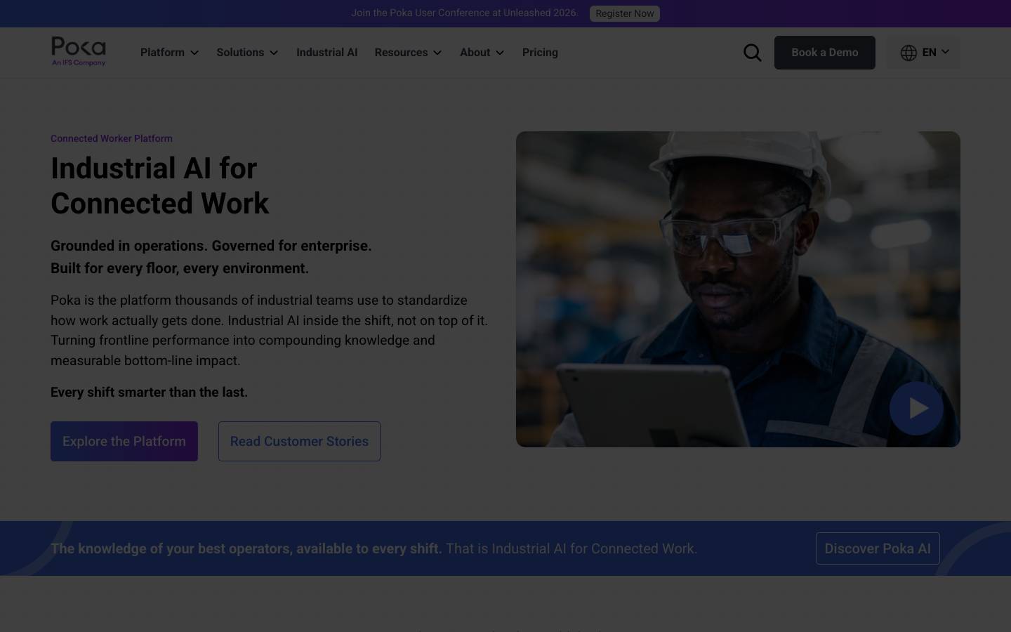 Poka's homepage, as read on Oct 2, 2026
