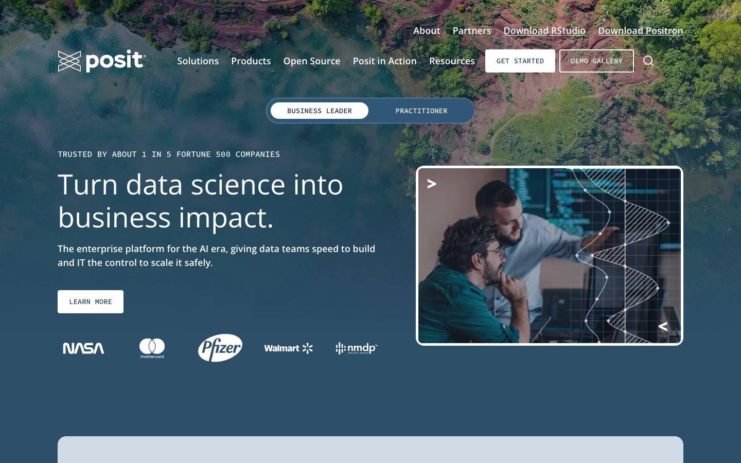Posit's homepage, as read on Oct 2, 2026