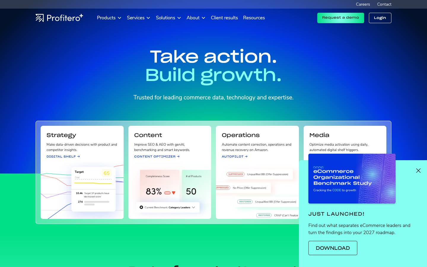 Profitero's homepage, as read on Oct 2, 2026