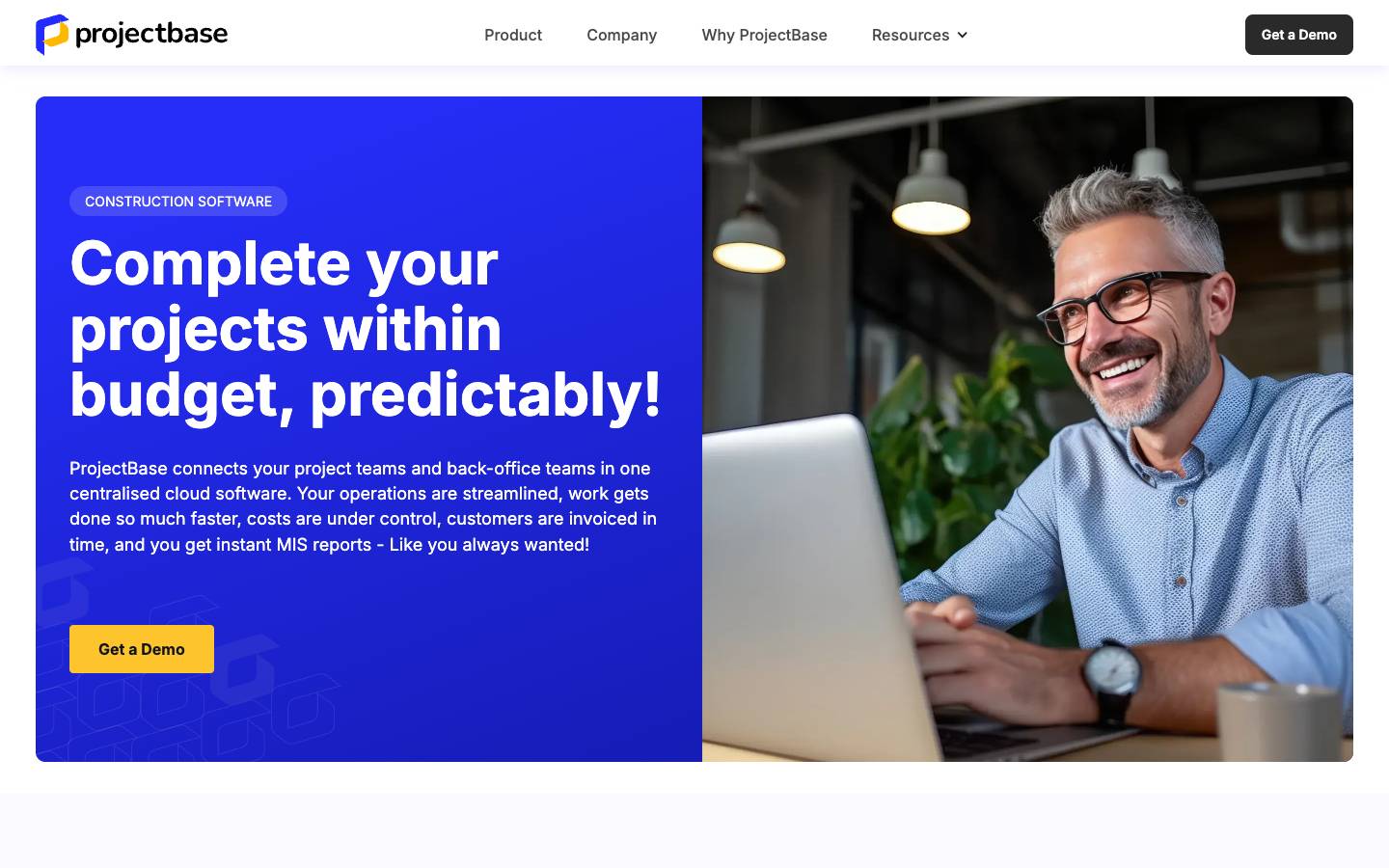 ProjectBase's homepage, as read on Oct 2, 2026
