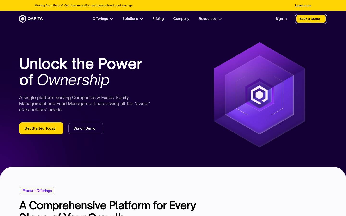 Qapita's homepage, as read on Oct 2, 2026