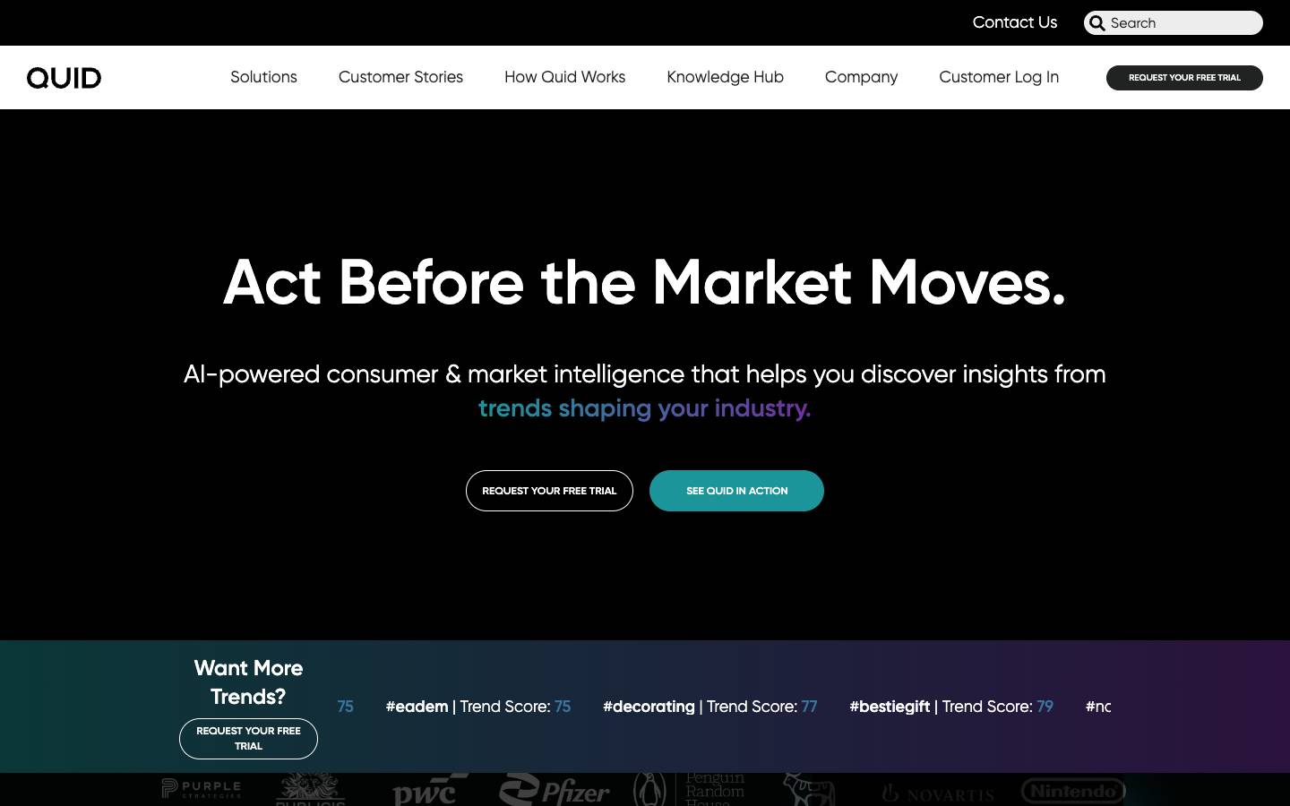 Quid's homepage, as read on Oct 2, 2026
